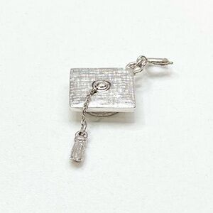SOLD Vintage Monet Graduation Cap Silver Tone Charm